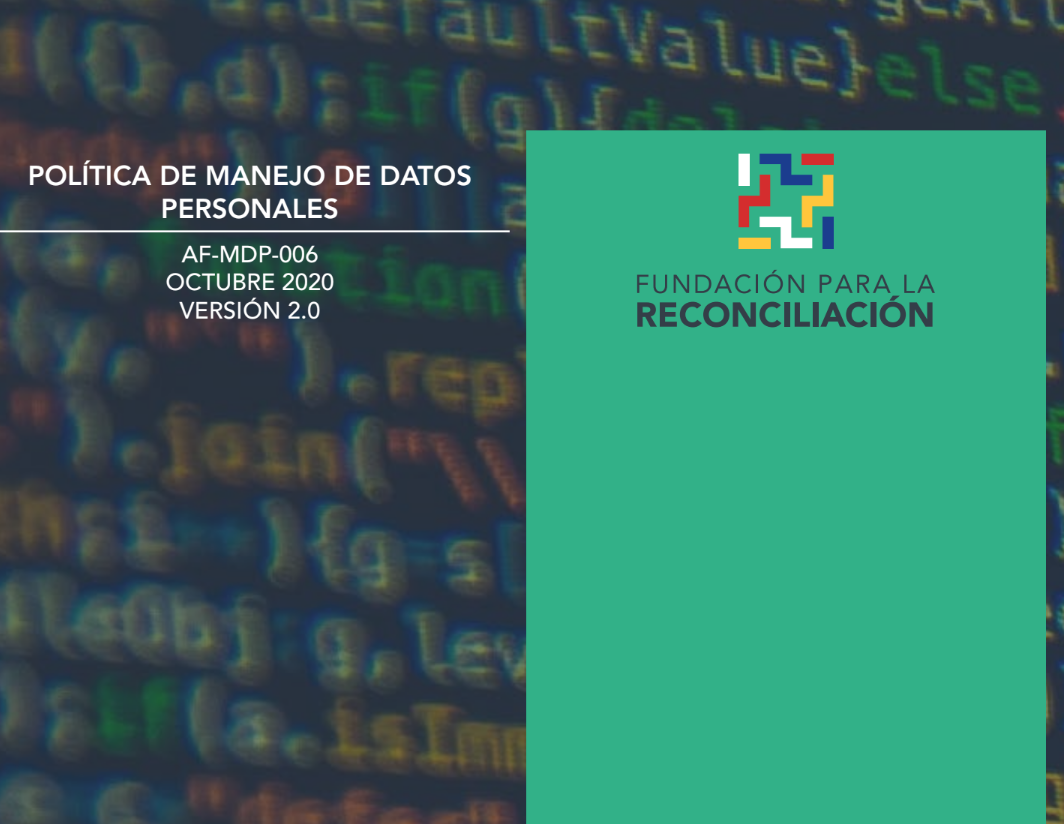 Portada de Política de protección de datos